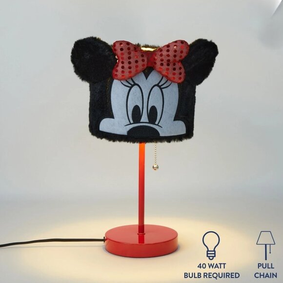 DISNEY'S Minnie Mouse Stick Lamp with Plush Shade - Picture 4 of 6